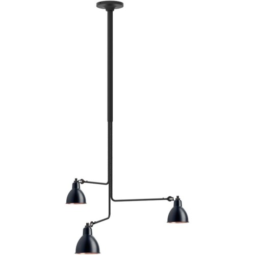 black / round black-copper - Gras 315 - ceiling lamp (BL-BL-COP) - DCW éditions