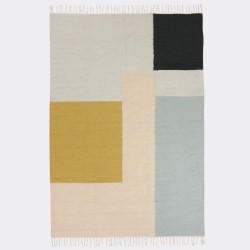 L - 160x250cm - tapis Kelim Squares - Ferm Living