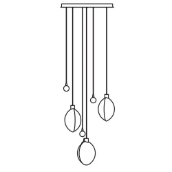 3+3 suspension kit - Lune / Satellite - DCW éditions