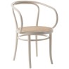 white painted beech + woven cane seat - Wiener Stuhl