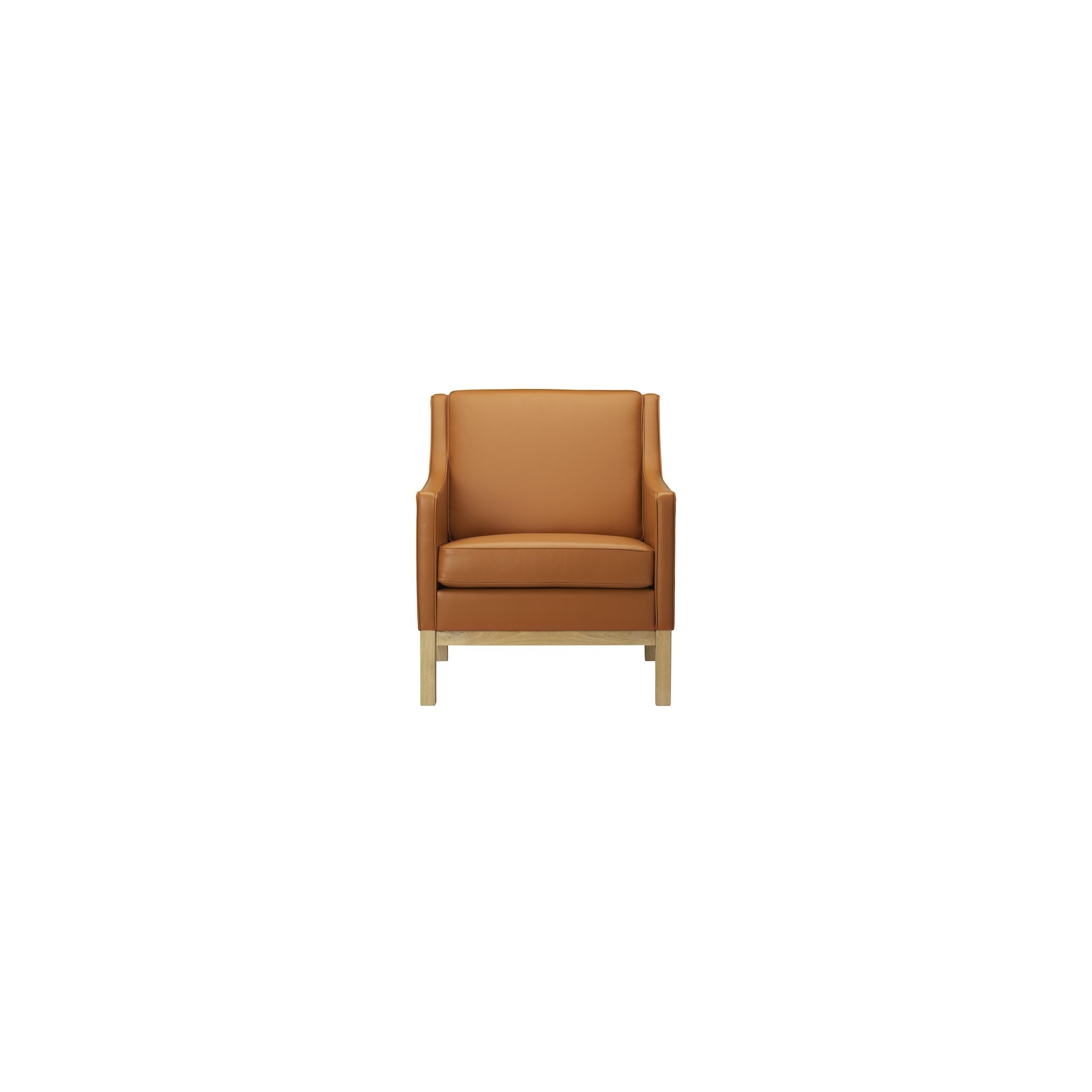 cuir cognac - fauteuil L603 - FDB Møbler