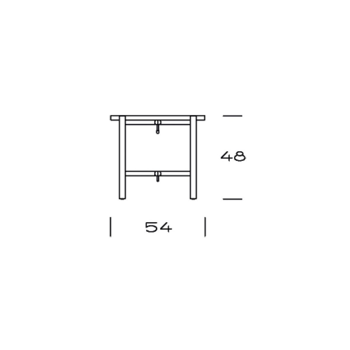 Ø54cm - PP35/54 Tray table