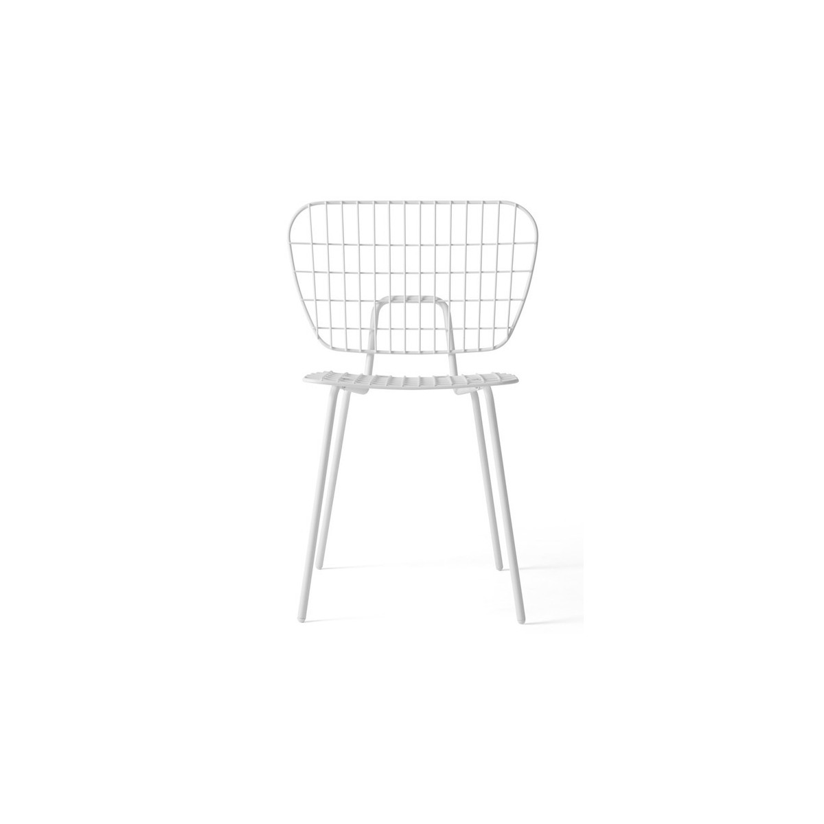 white WM String dining chair