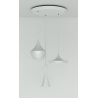 Beat Trio Round - blanc / laiton - Tom Dixon