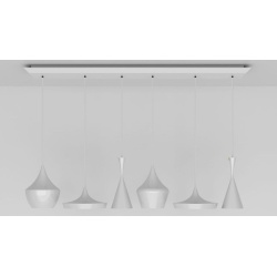 Beat Range Linear - white / brass - Tom Dixon