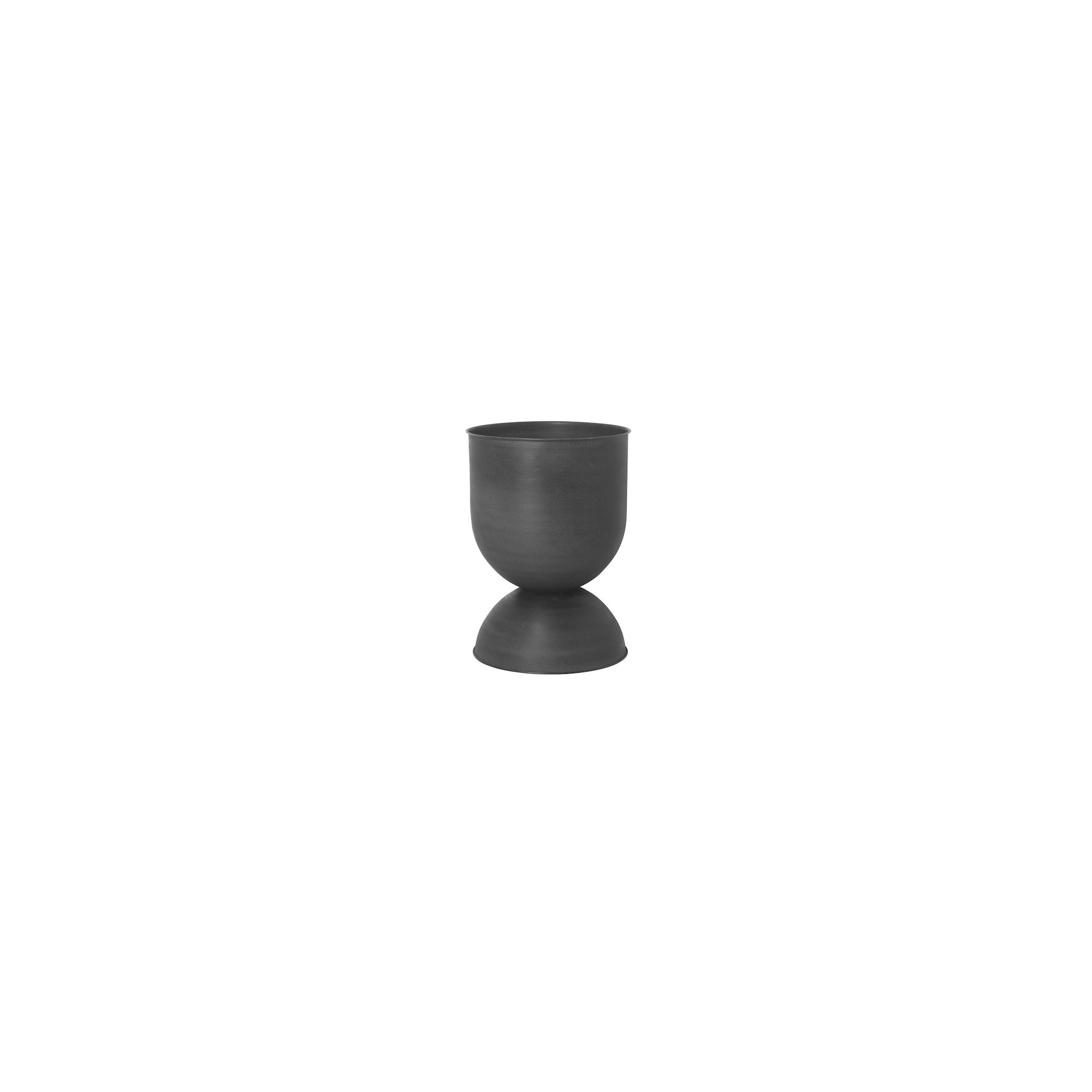 L - Hourglass pot - Black - Ferm Living