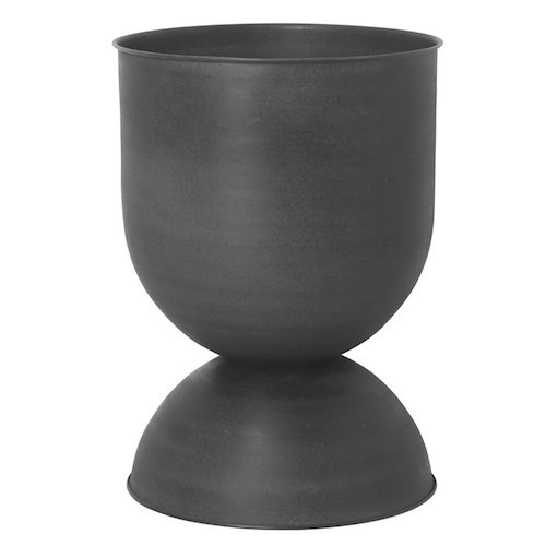 L - Hourglass pot - Black - Ferm Living