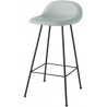 nightfall blue shell - 4 black metal legs - 3D stool