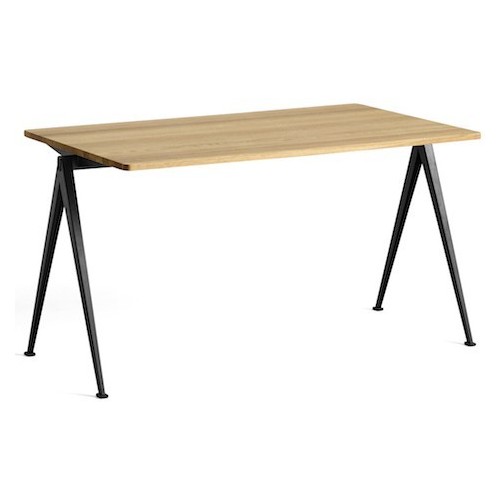 140x75cm - clear lacquered oak - Pyramid table 1 - HAY