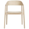 white matt lacquered oak - AC2 chair