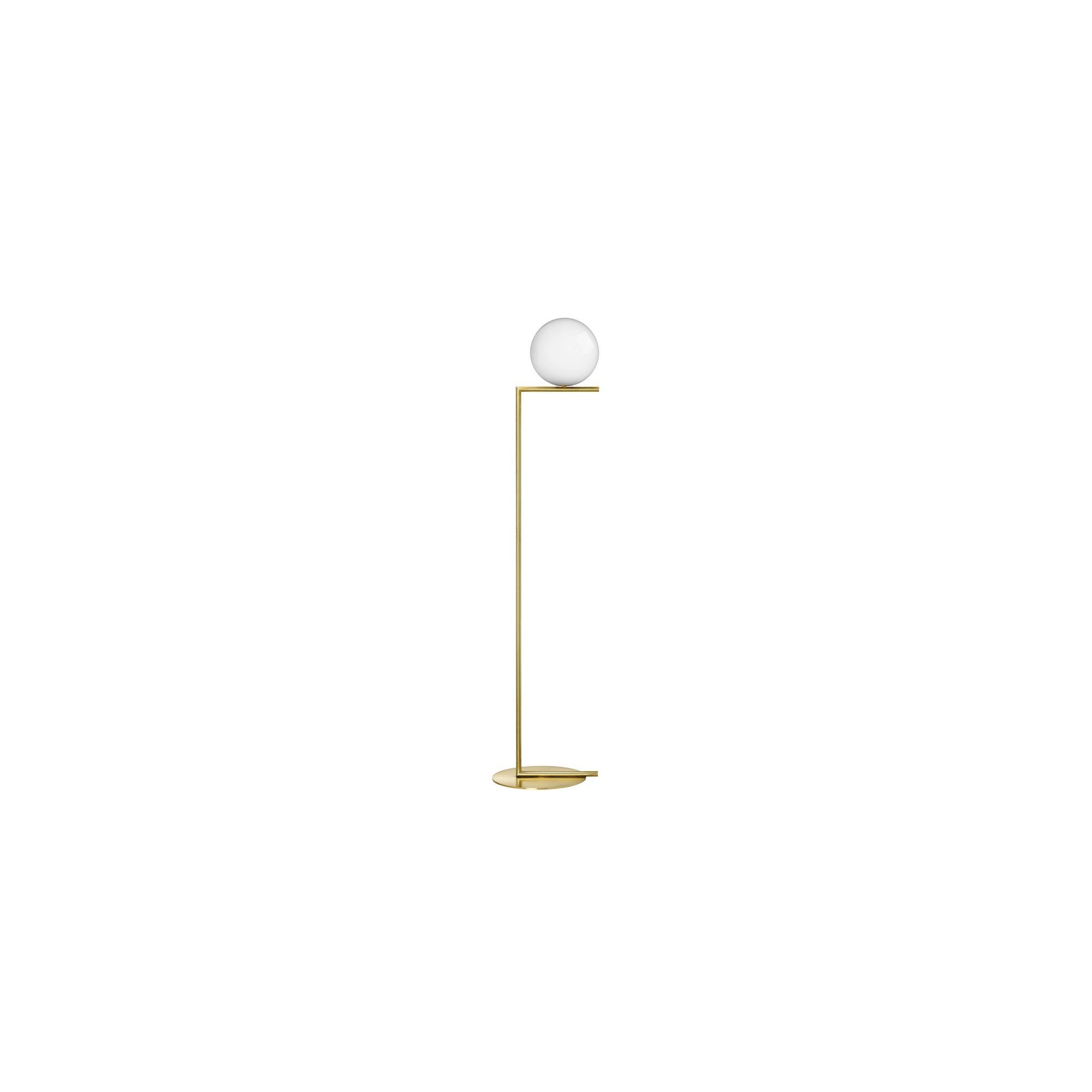 IC F2 floor lamp – brass (F3174059) - Flos