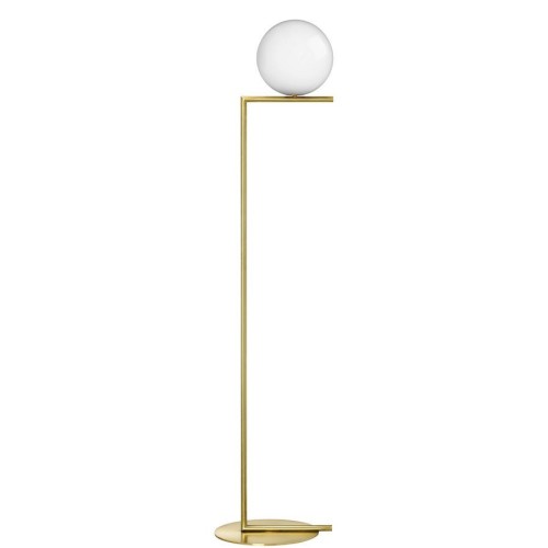 IC F2 floor lamp – brass (F3174059) - Flos