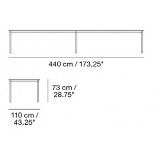440 x 110 cm - table Base