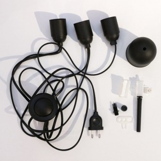 electrical kit - 3 sockets - for Akari pendant lamp - Isamu Noguchi