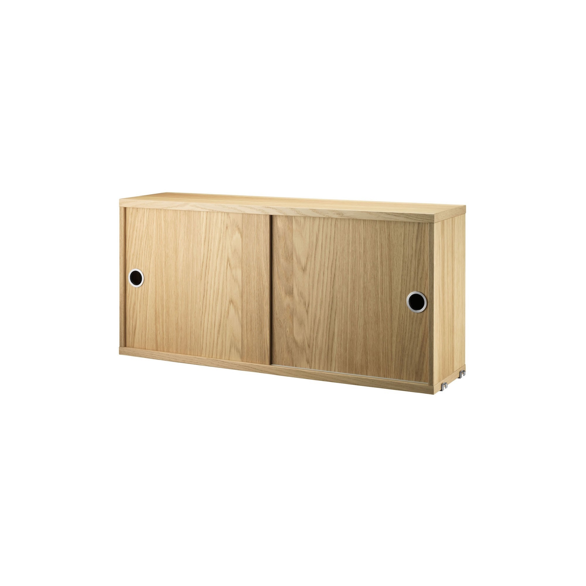 Cabinet portes coulissantes - chêne - L78xP20xH37 cm - String Furniture