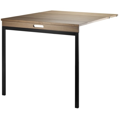 Folding Table - Walnut/Black - String Furniture