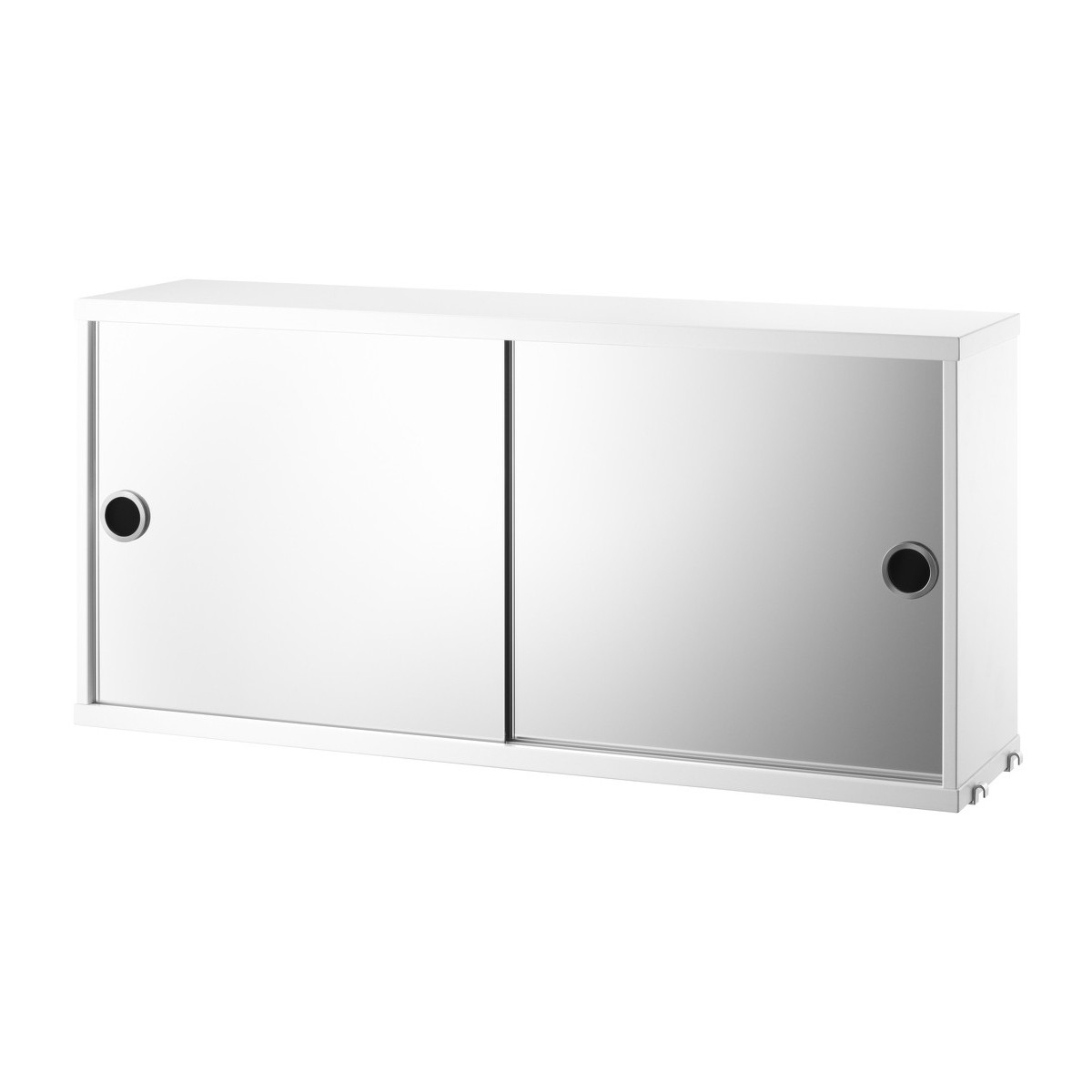 Mirror cabinet - white - W78xD20xH37 cm - String Furniture