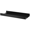 78x30cm - metal shelf, high edge - black - String Furniture