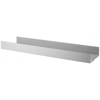 78x20cm - metal shelf, high edge - grey