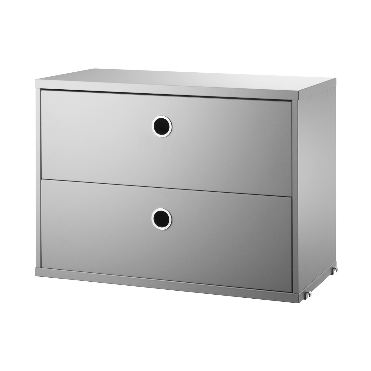 Chest 2 drawers - grey - W58xD30xH42 cm