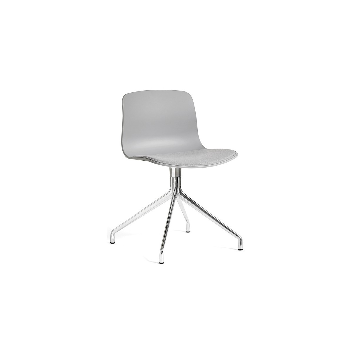 AAC10 - concrete grey shell, Steelcut 140 seat - alu base - HAY