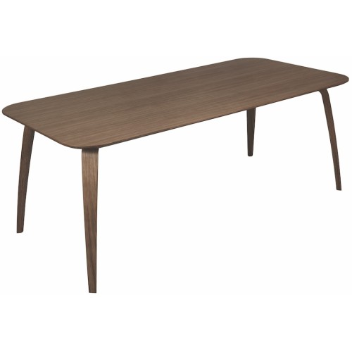 90x180cm - walnut - rectangular Gubi dining table