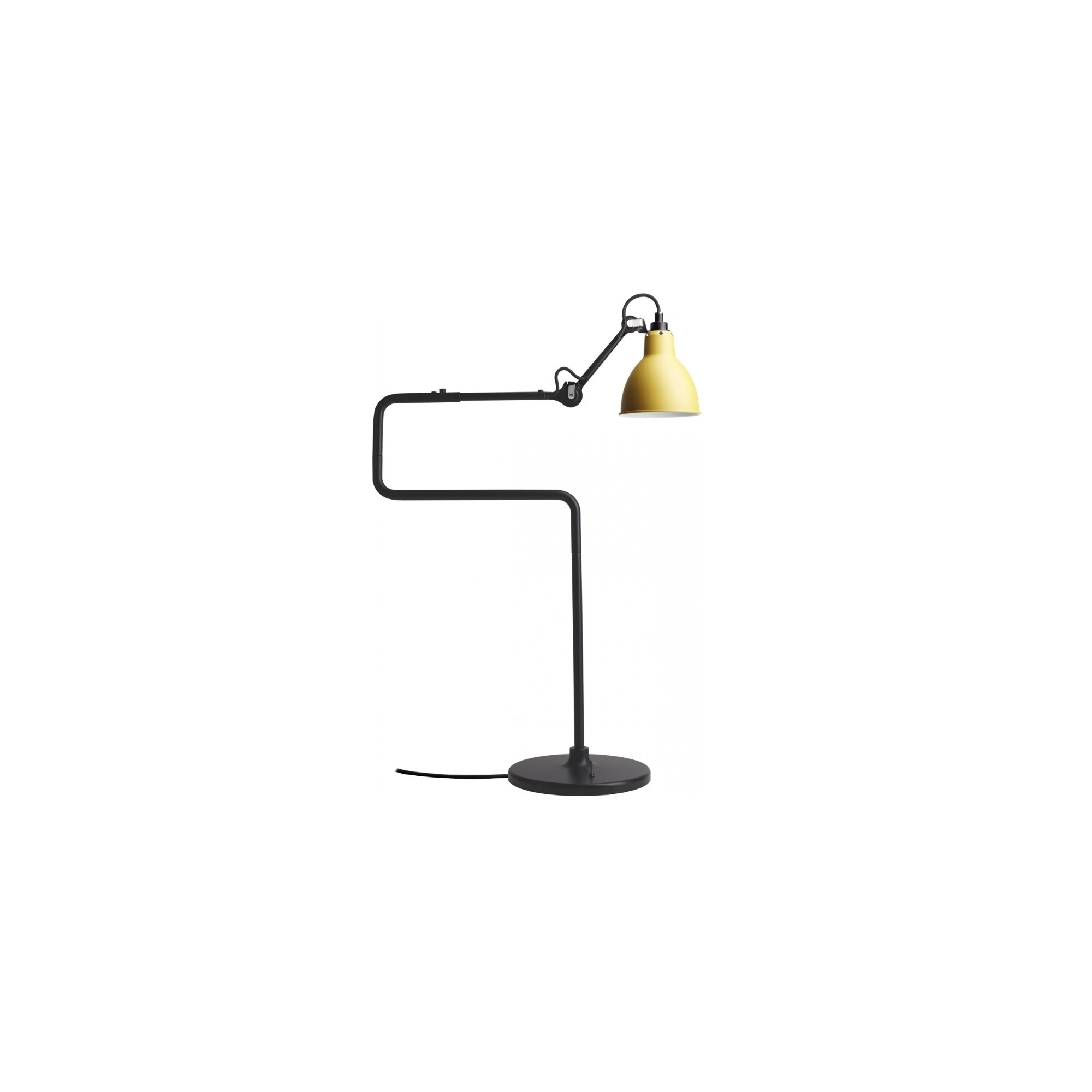 black / yellow round - Gras 317 - table lamp - DCW éditions