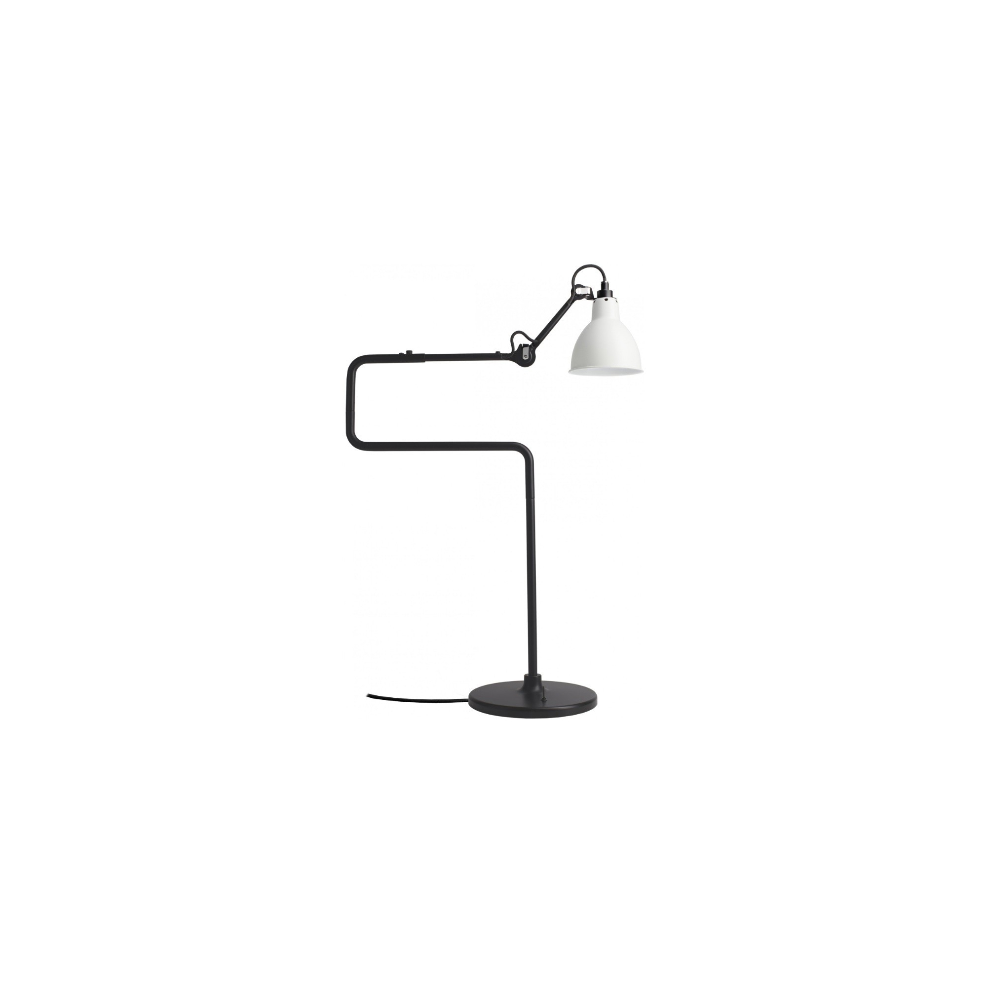 noir / rond blanc - Gras 317 - lampe de table - DCW éditions