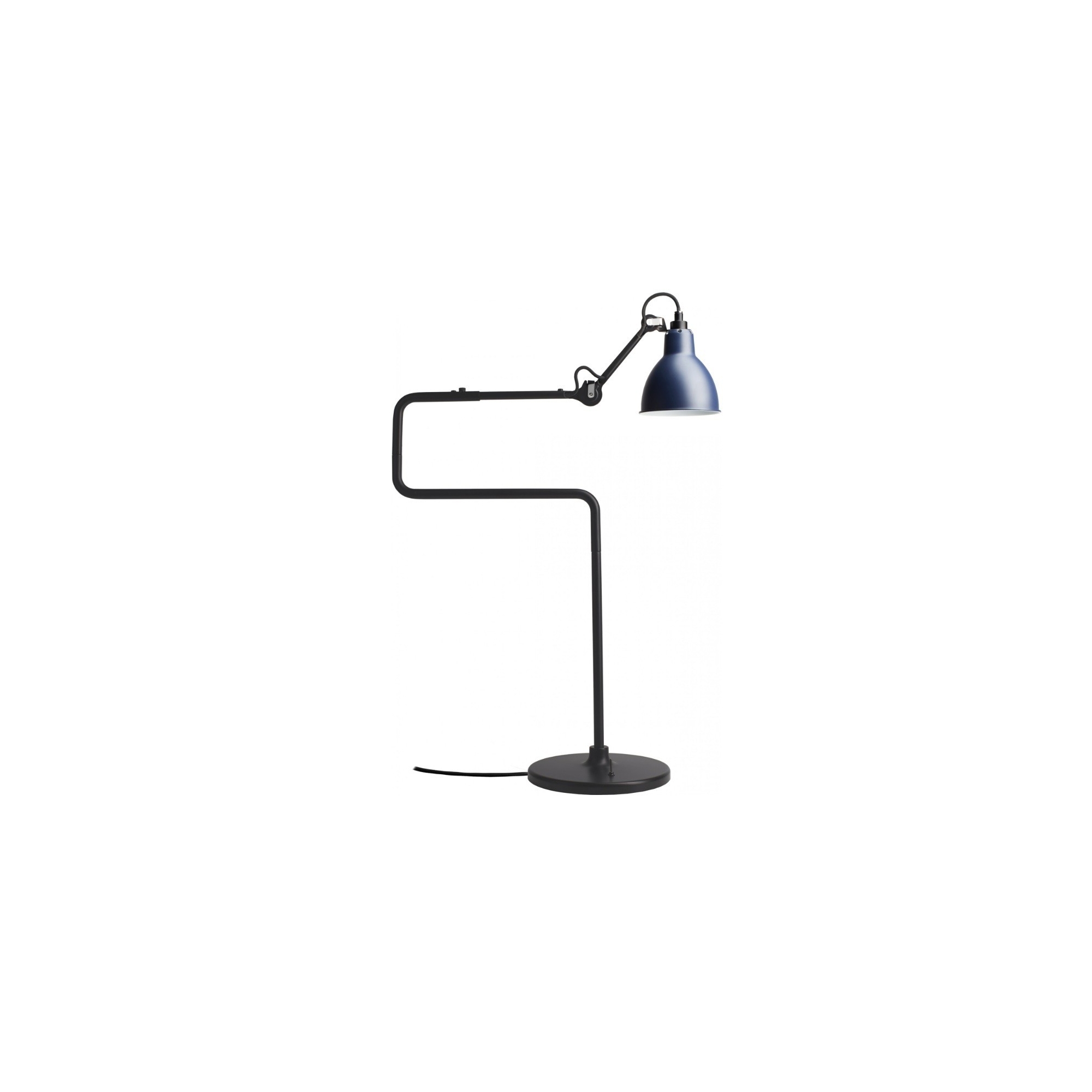 black / blue round - Gras 317 - table lamp - DCW éditions