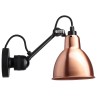 black / round copper - Gras 304- wall lamp - DCW éditions