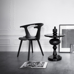 black lacquered oak - In Between chair SK1 - &Tradition