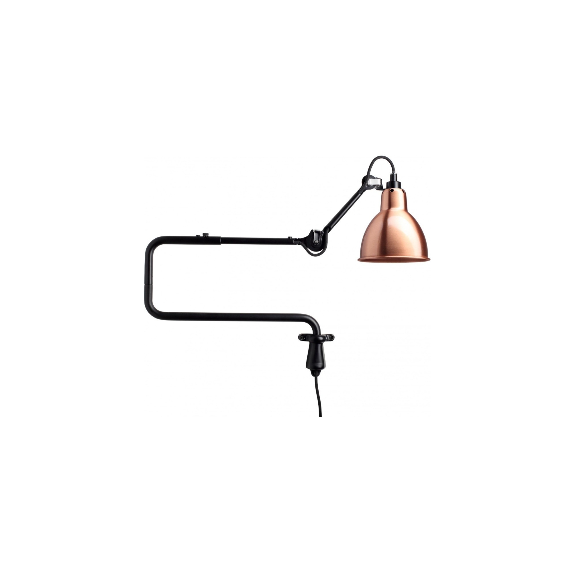 black / copper - Gras 303 - wall lamp - DCW éditions