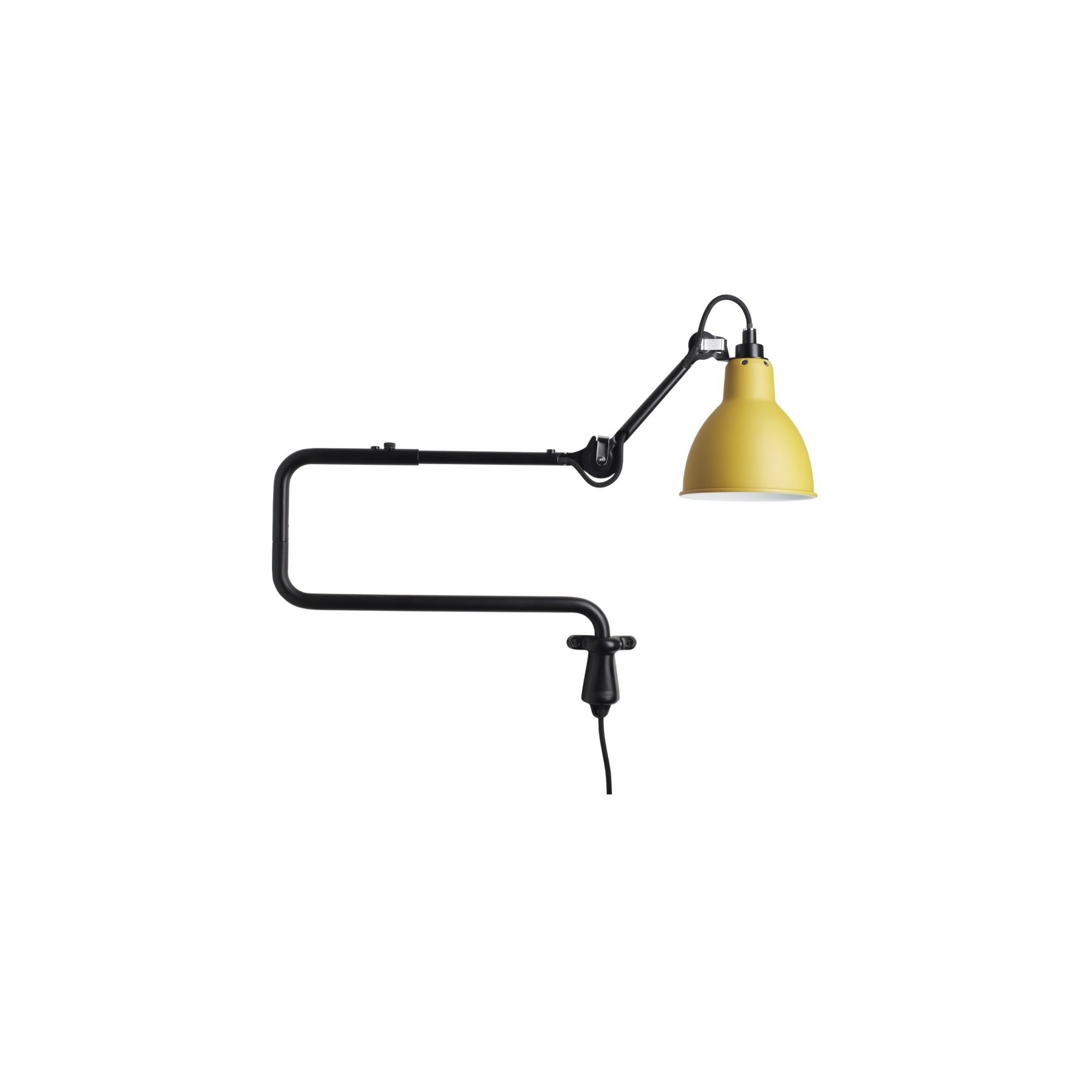 black / round yellow - Gras 303 - wall lamp - DCW éditions