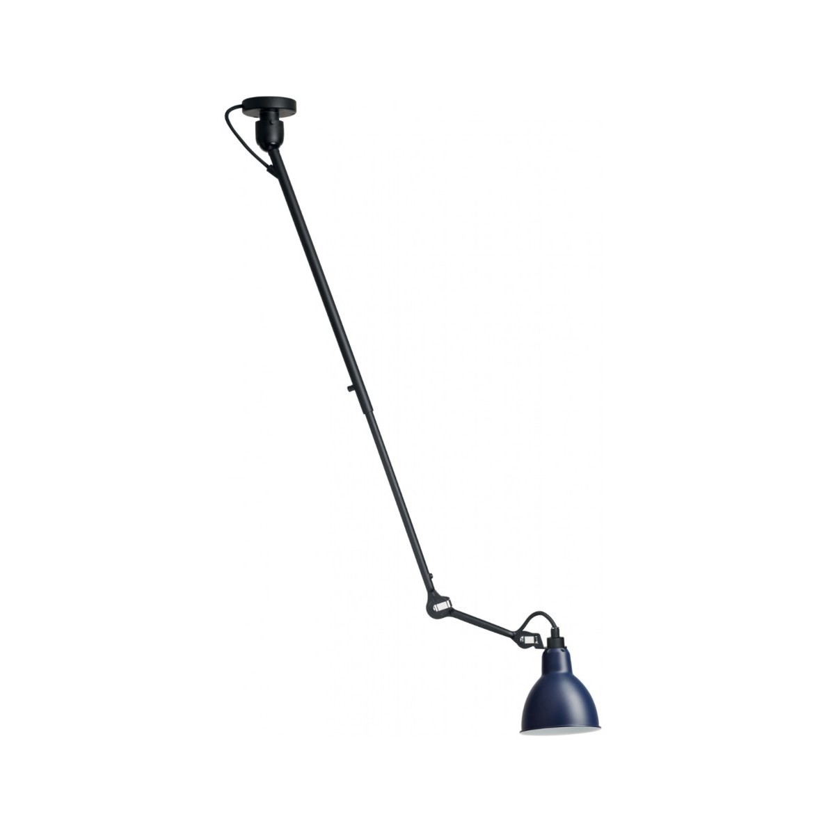 black / round blue - Gras 302 - ceiling lamp