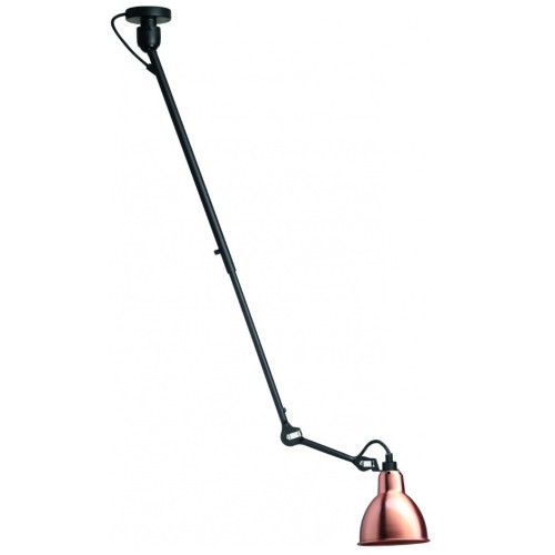 black / round copper - Gras 302 - ceiling lamp - DCW éditions