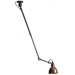 black / round raw copper - Gras 302 - ceiling lamp - DCW éditions