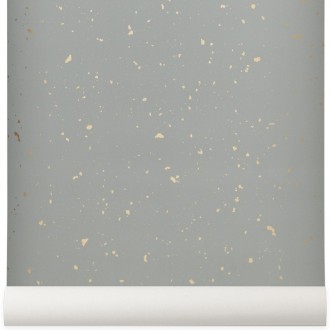 gris - papier peint Confetti - Ferm Living