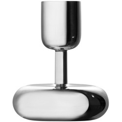 H10,7cm - polished stainless steel - candleholder Nappula - Iittala