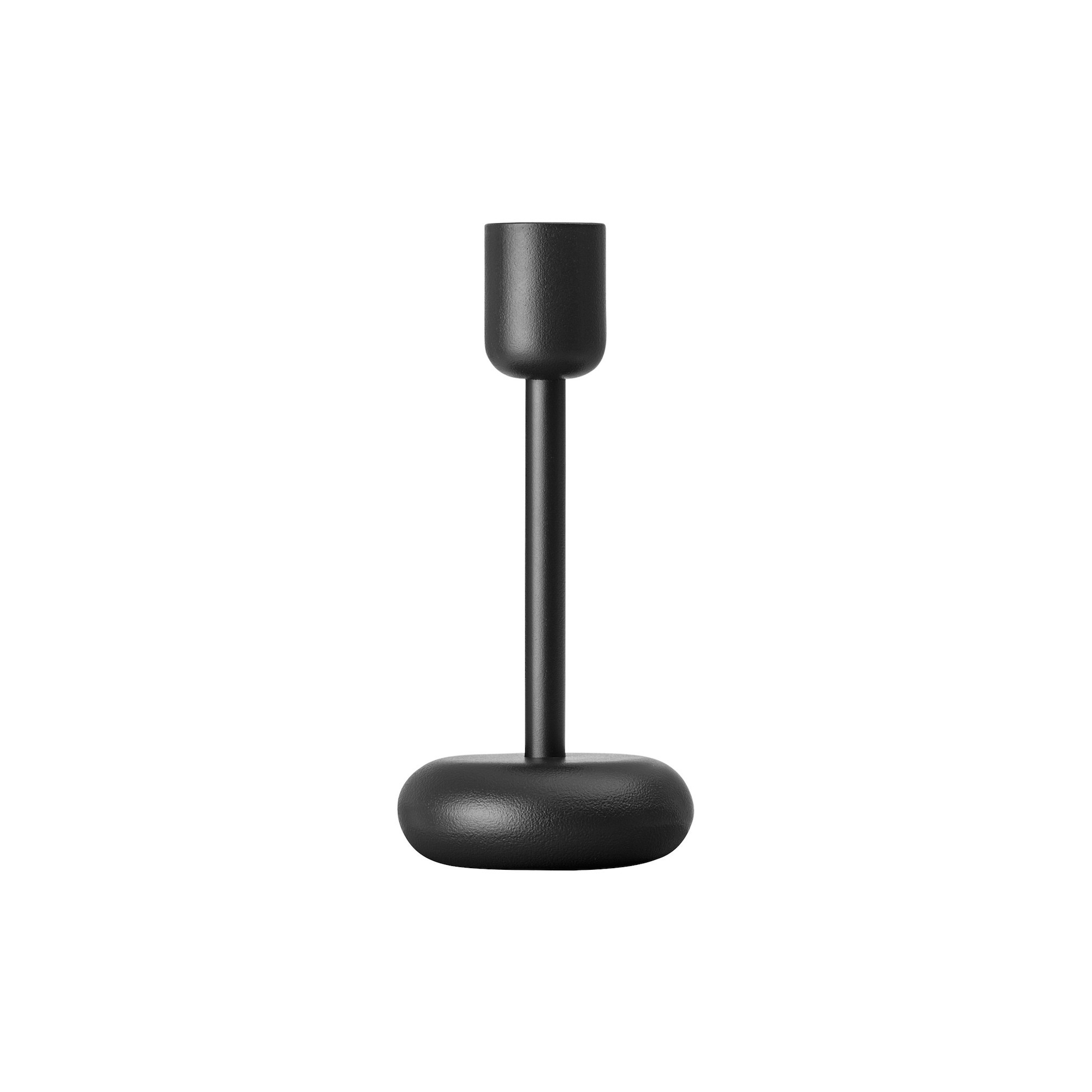 H18,3cm - dark grey - candleholder Nappula