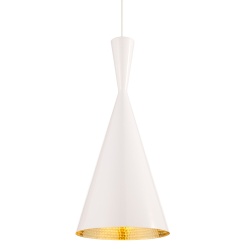 Beat Tall - blanc / laiton - Tom Dixon