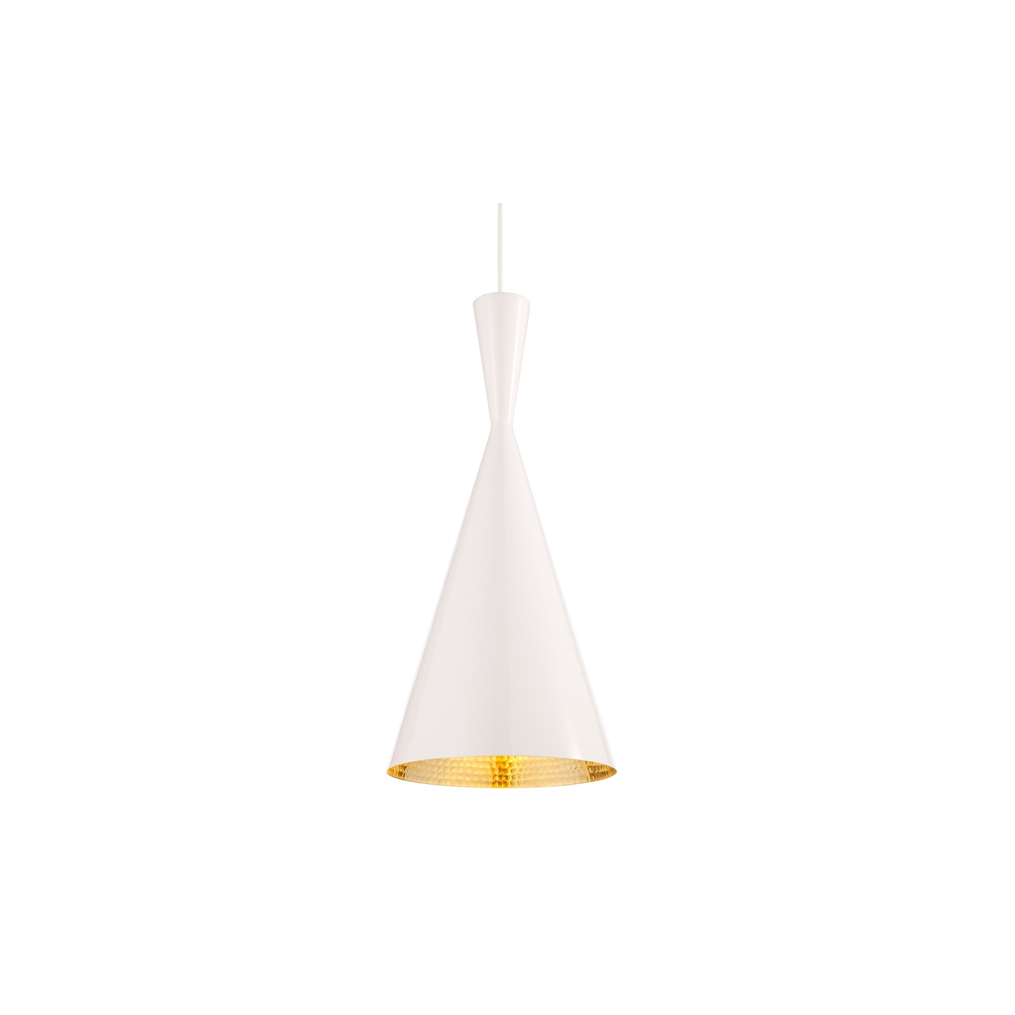 Beat Tall - blanc / laiton - Tom Dixon