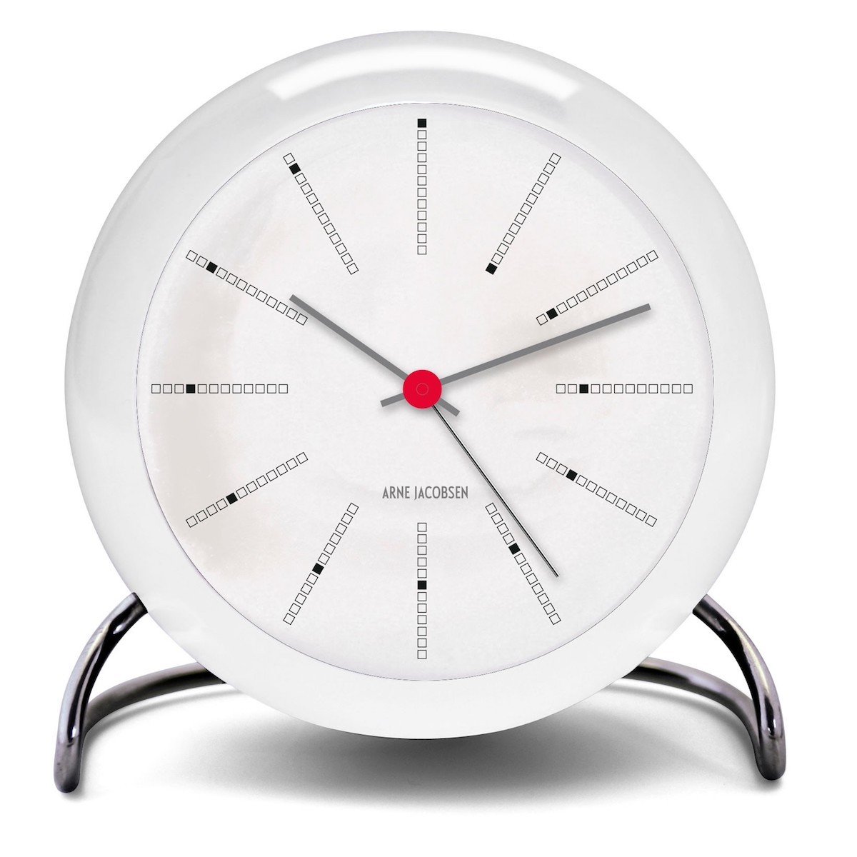 AJ Bankers alarm clock white Arne Jacobsen