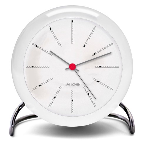 AJ Bankers alarm clock - white - Arne Jacobsen