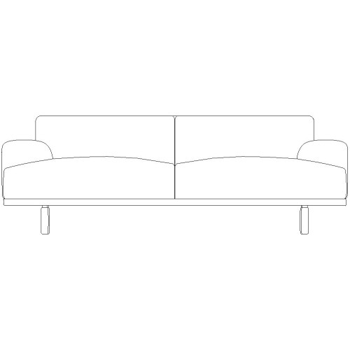 customize your 2-seater Compose sofa - Muuto