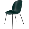 dark green shell - matt black base - Beetle chair plastic - Gubi