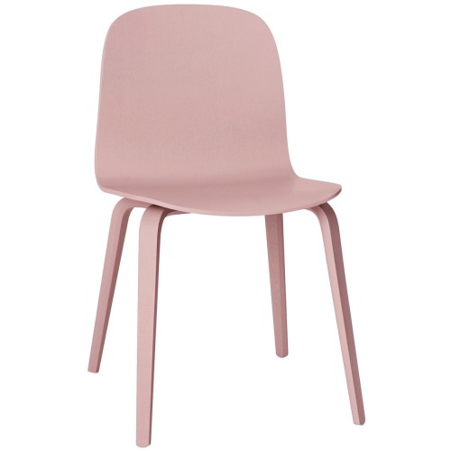 Tan rose - wooden base Visu chair - Muuto