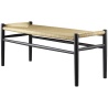 Chêne noir / cordage naturel - banc de table J163 - FDB Møbler