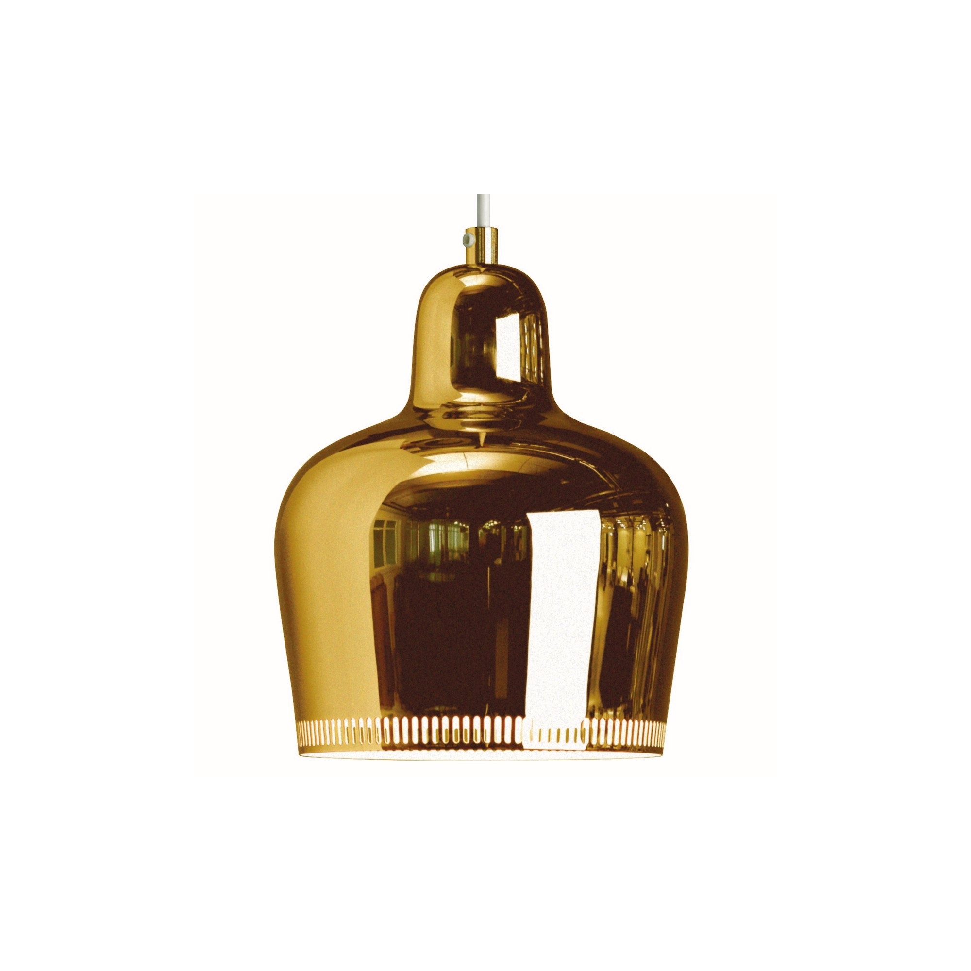 coated brass / white inside - A330S pendant