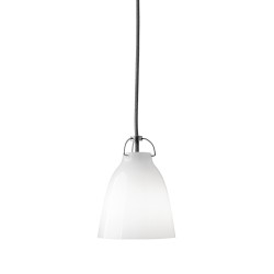 Caravaggio P0 – Opal glass + Silver cable - Fritz Hansen