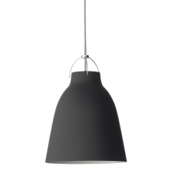 Caravaggio P2 – Matt black + Grey cable - Fritz Hansen